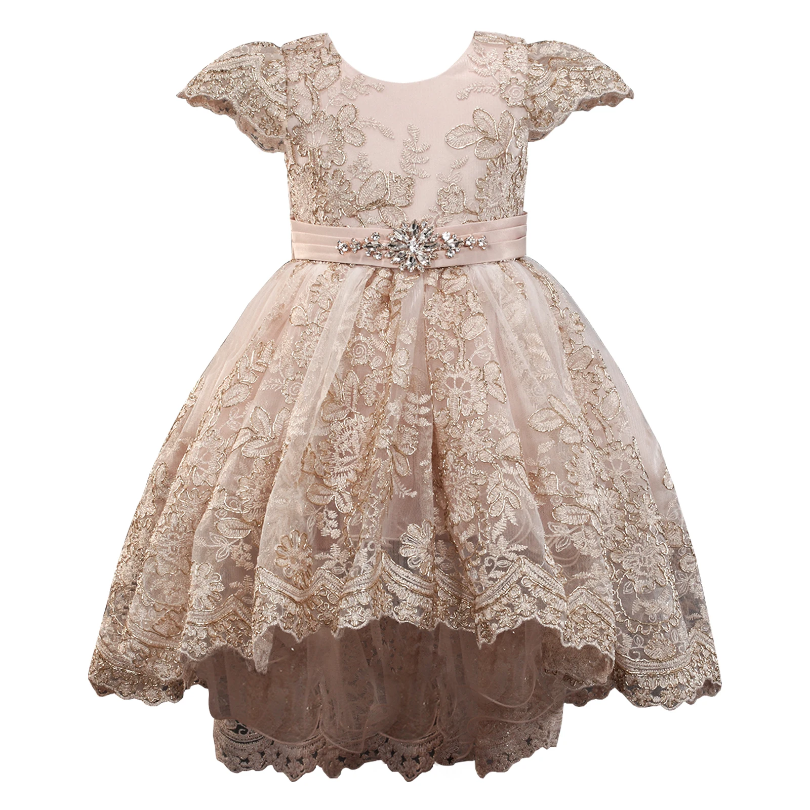 Designer Baby Clothes Girls Formal Dress Tulle Flower Baptism Special Occasion Birthday Christening Gowns 0-24 Months