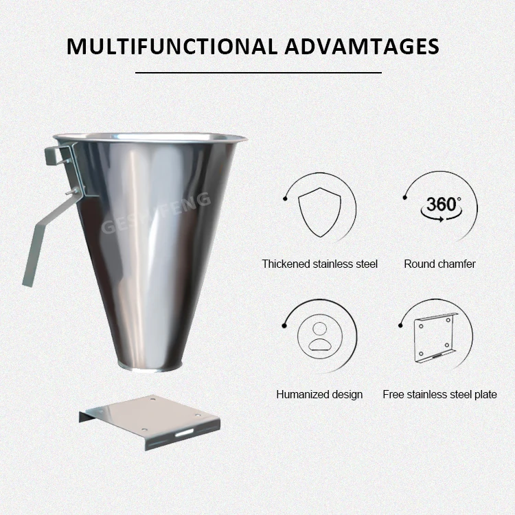 Stainless Steel Duck Goose Chicken Slaughter House Equipments Fixed Wing Revealing Head Killing Cone Poultry Restraining Cone