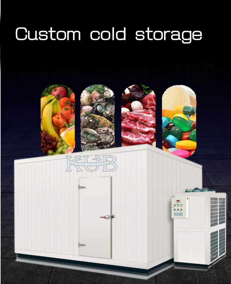 KUB200 Shanghai KUB factory provide Cold room 0-5 degree 20CBM  cold storage room cooling system for fruit and vegetable