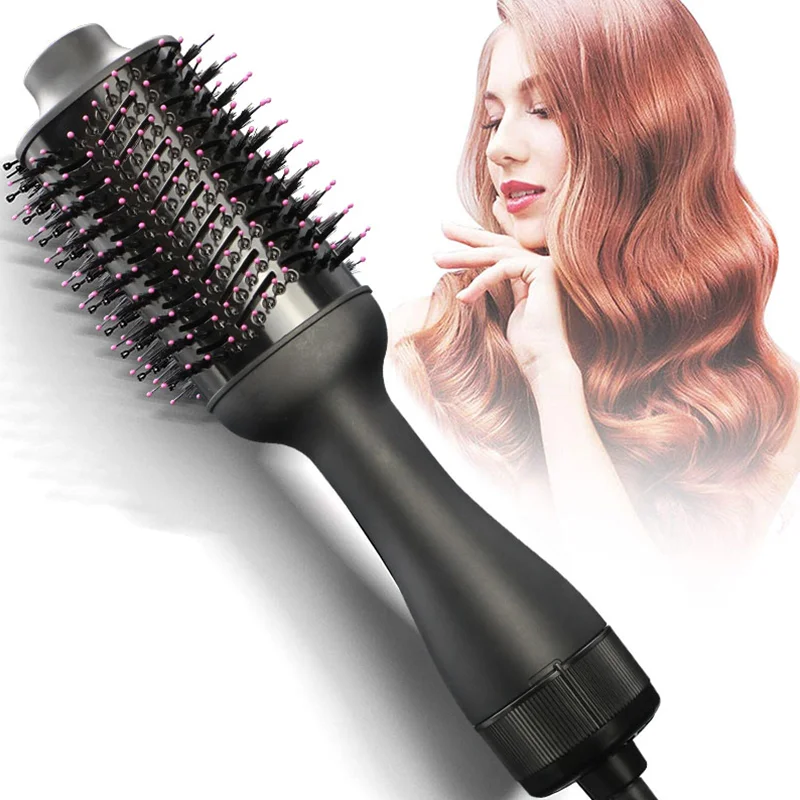 Электрическая щетка для выпрямления волос с отрицательными ионами Volumizer 2-в-1