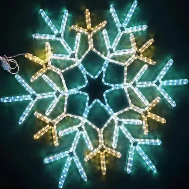outdoor decorative  light Easter Christmas  street decoration waterproof LED snowflake Motif Lights