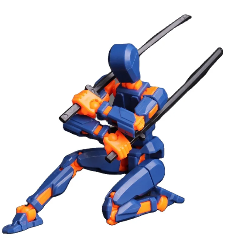 articulated 13 robot action figure dummy t13 multi-jointed movable robot 3d printing action figure for kids toys