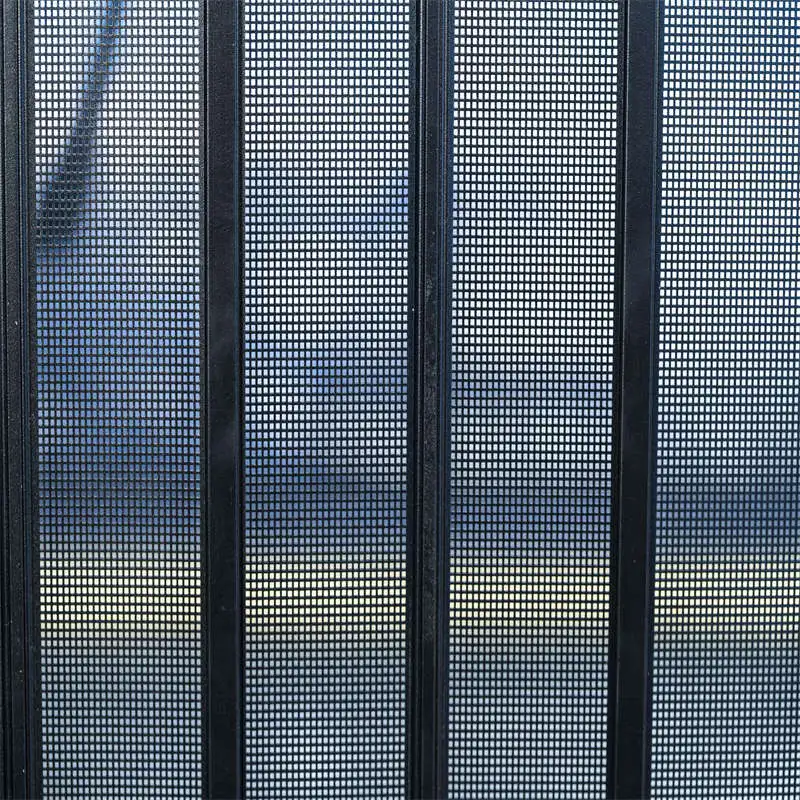 Aluminum slide door aluminum sheet mesh folding security door aluminum profile sliding doors