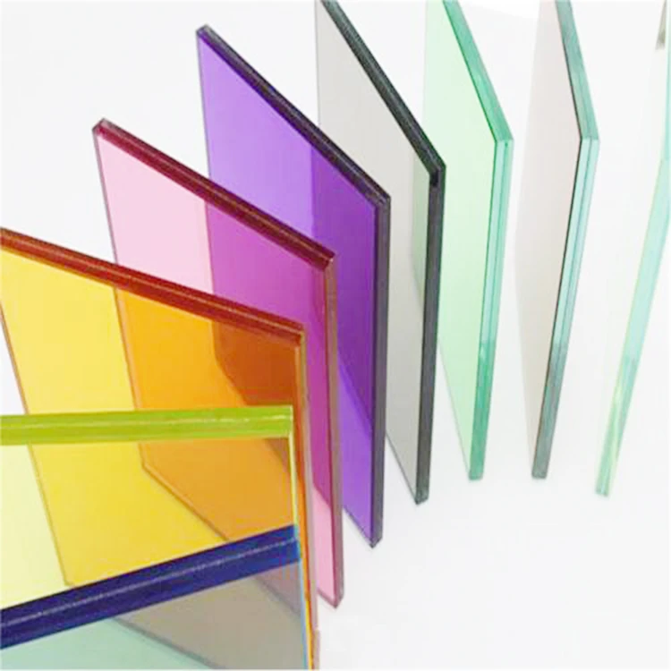 custom color reflective glass OEM stinted glass 3.0 cobalt blue  plates  Black gray red 4.0mm blue stained glass