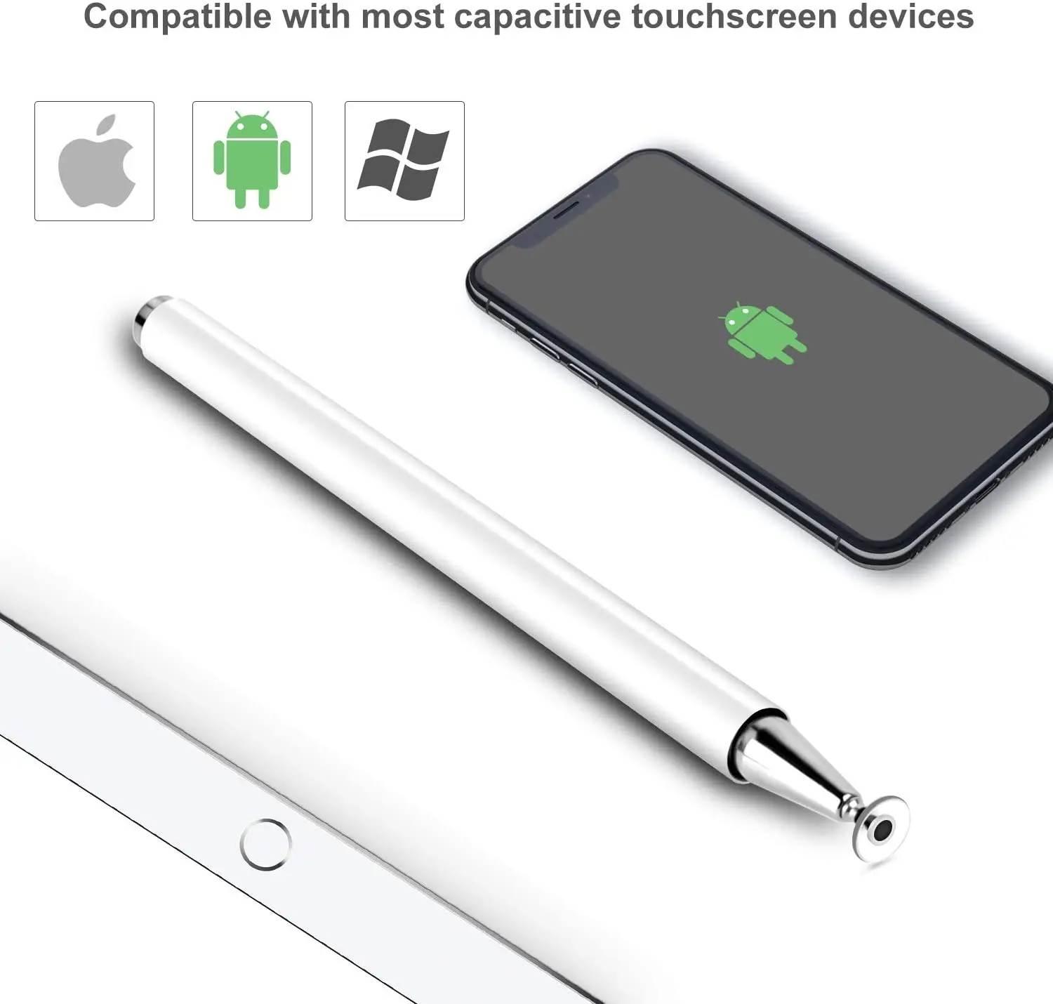 Оптовая продажа стилус сенсорный экран для планшетных ПК iPhone android телефон емкостный