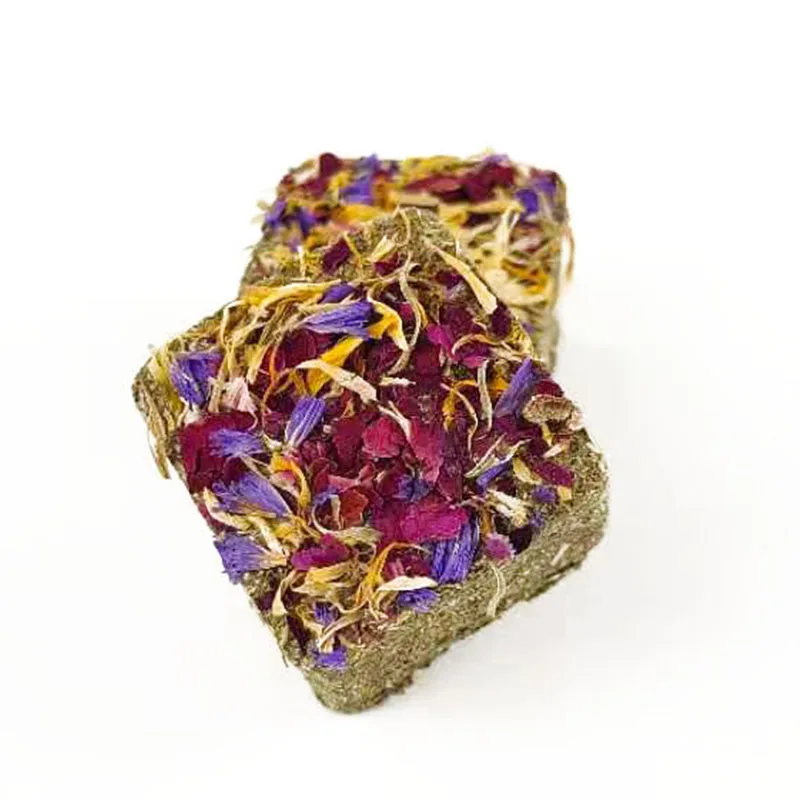 Sugar-Free Treats rabbit treats  for rabbits timothy cube grass cake for chinchilla food Guinea Pig Hamster handmade Chew snack