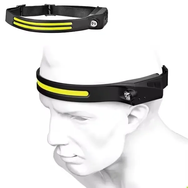 Headlamps Portable Lighting Camp Outdoor Motion Sensor Led USB Rechargeable IP67 Headlight COB Light Fishing Hiking Waterproof
