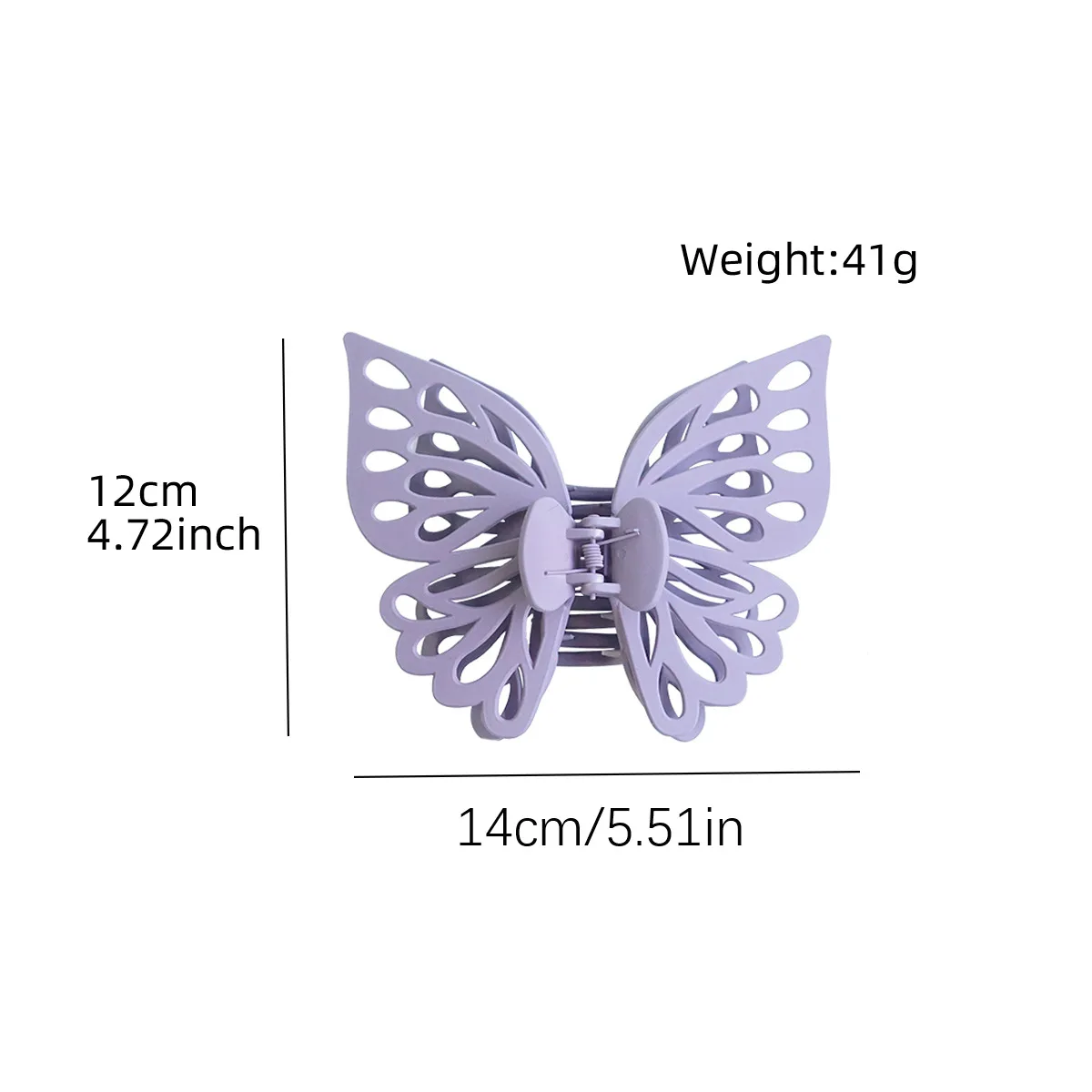 Large Butterfly Hair Claw Clips For Women Fancy Girls Hollow Hair Clips