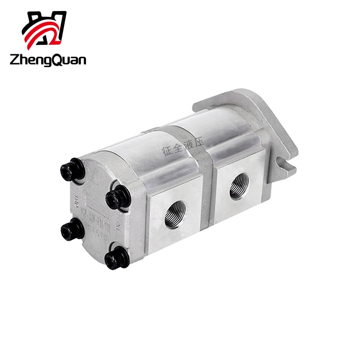 Zhengquan HGP-33A-F6/6R double gear pump hydraulic high pressure oil pump is used for power plant and small hydraulic system