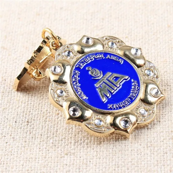 wholesale custom metal medal badge of honor manufacturers direct design honor medal accessories ribbon and box