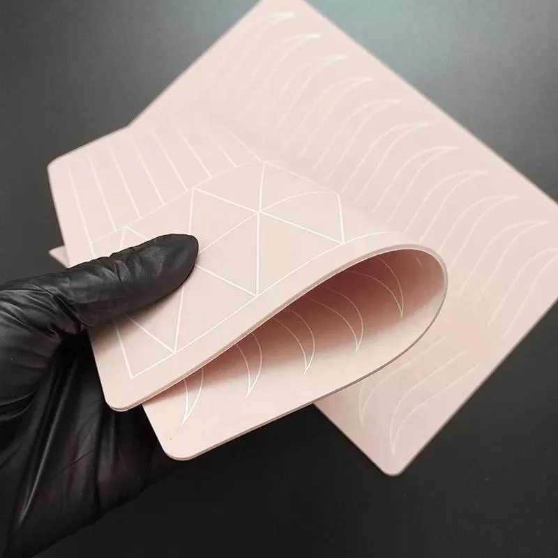 OEM Double Side Print Tattoo Training Pmu Brows Lips Line Silicone Sheet Microblading Practice Skin