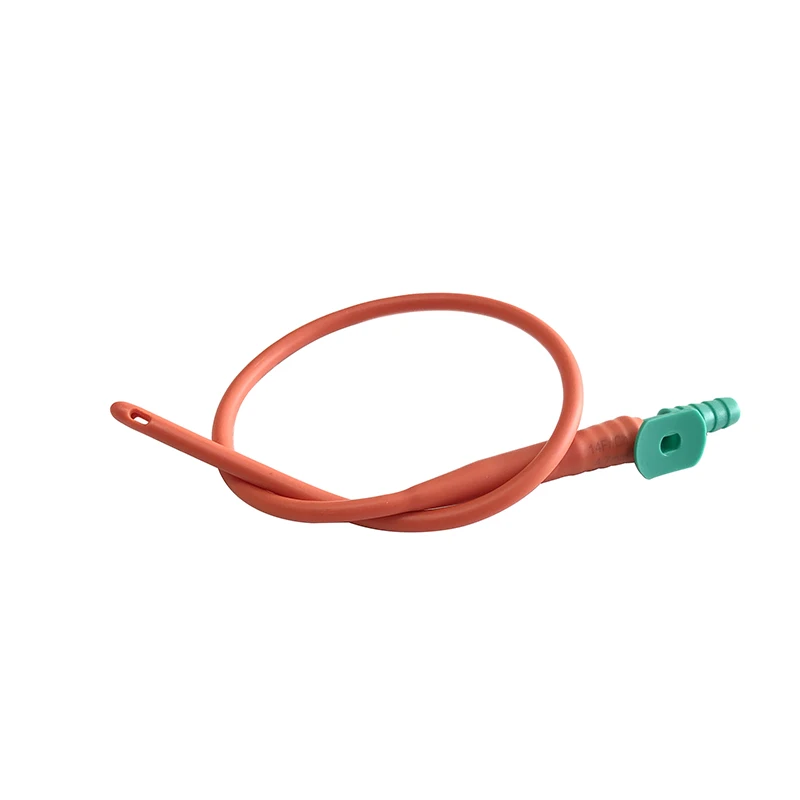 Medical Grade Disposable Sterile Size 6 Size 20  Red Natural Latex Rubber Suction Catheter