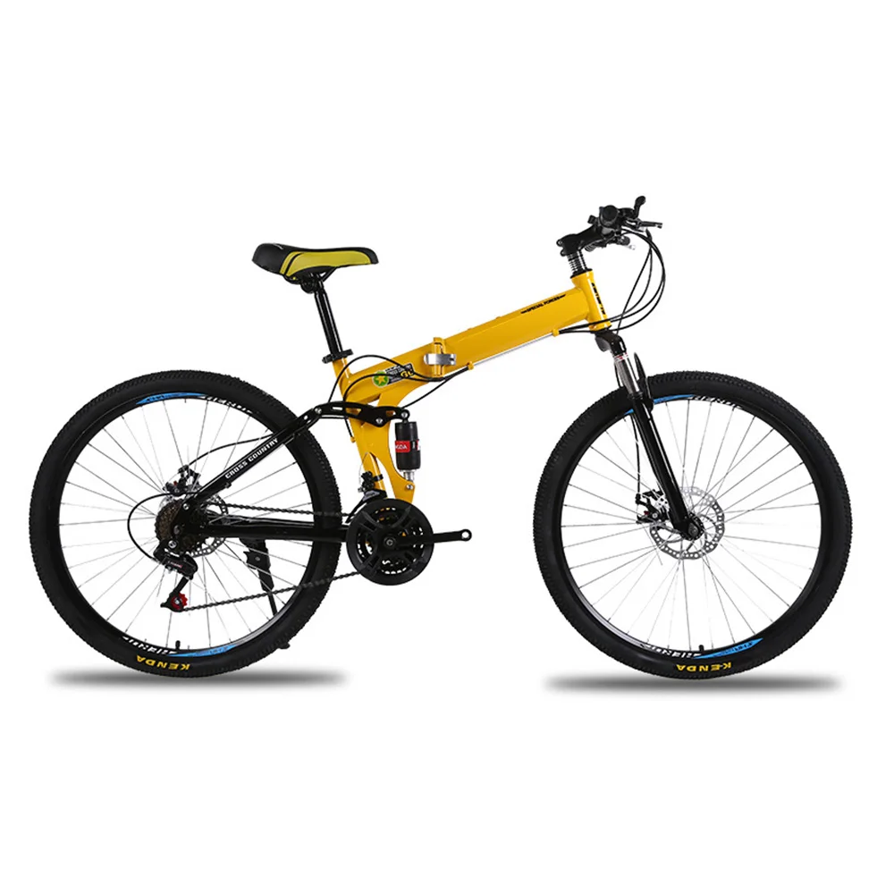 
cheap New fashion folding bike 21 24 Speed mens womens Mountain bicycle Carbon steel and aluminum alloyr Road Bike/ 