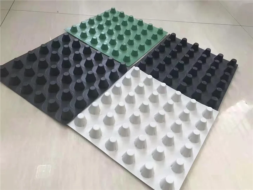 HDPE Black Dimple Drainage Board Plastic Composite Cell Mat Board for Green Roof