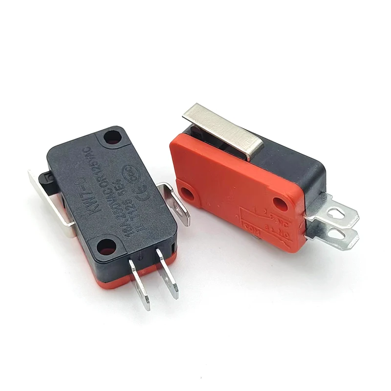 KW7-0 3-pin micro limit switch with short blade 16a 250vac t125