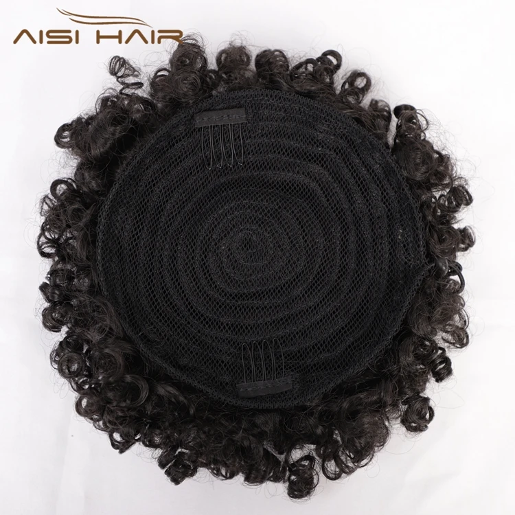  Горячая Распродажа короткий пучок из синтетических волос Aisi Hair для женщин с кулиской короткие кудрявые накладные волосы зажимом конского