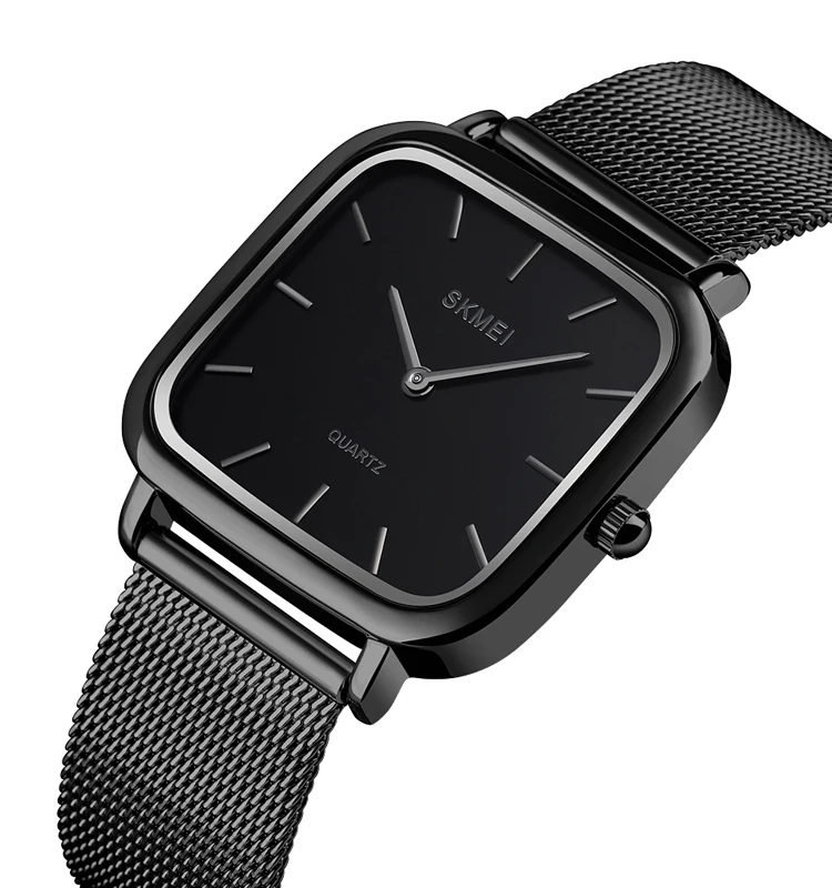 Skmei 1555 ladies stainless steel case back water resistant quartz watch