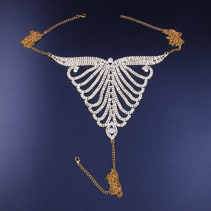 
Body Jewelry wholesales lingerie-sexy Rhineston sexy bra and panties woman fashion thong 