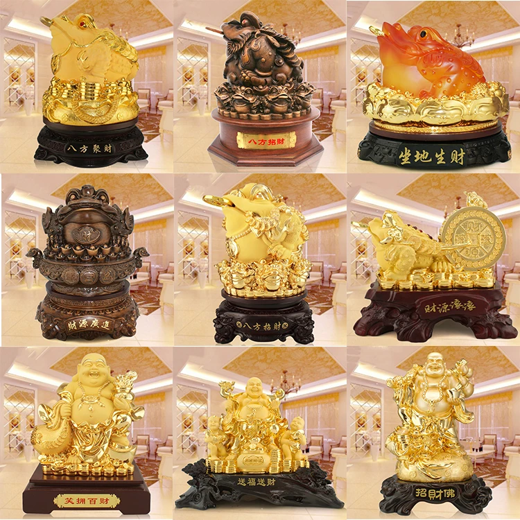 Оптовая продажа домашний декор Fengshui китайские золотые слитки богатство удачи тарелка фэн-шуй с золотыми слитками