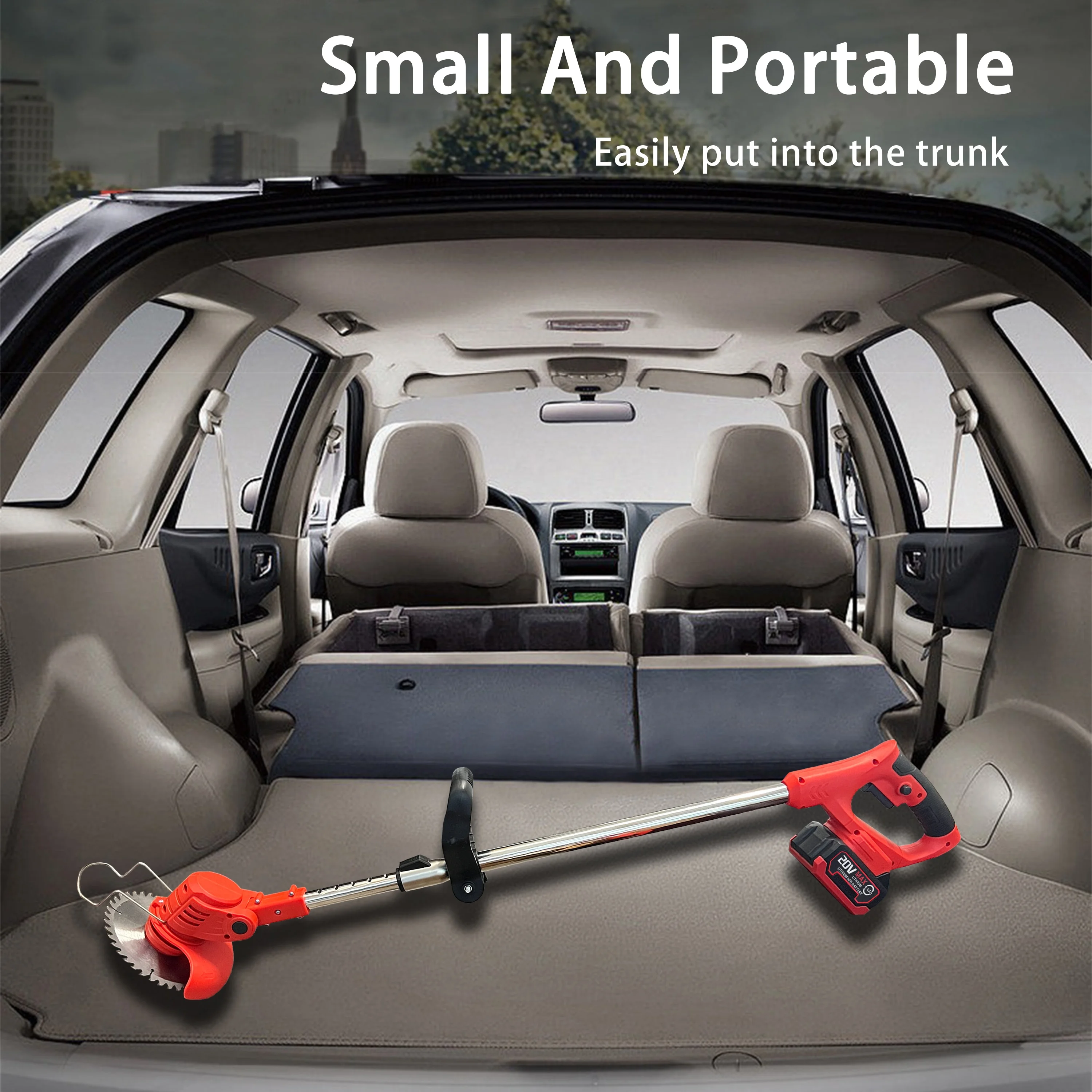 20V High Quality Electric Lawn Mower Brush or Brushless Motor Weeder Cordless Grass Trimmer