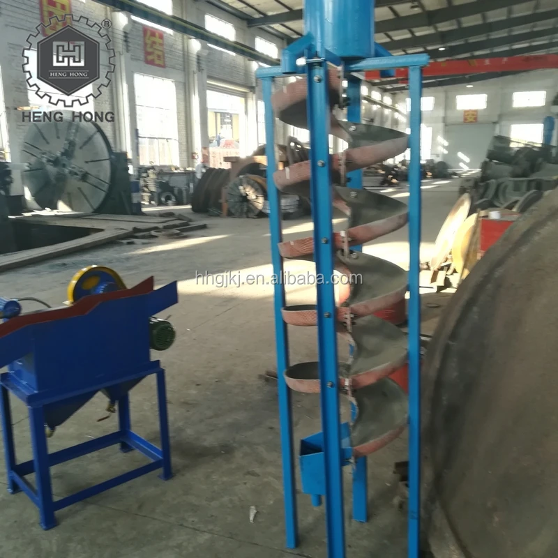 High Efficiency Gold Recovery Concentrator Gravity Spiral Chute Separator for Heavy Mineral Chromite Ore Rutile Fluorite  Zinc