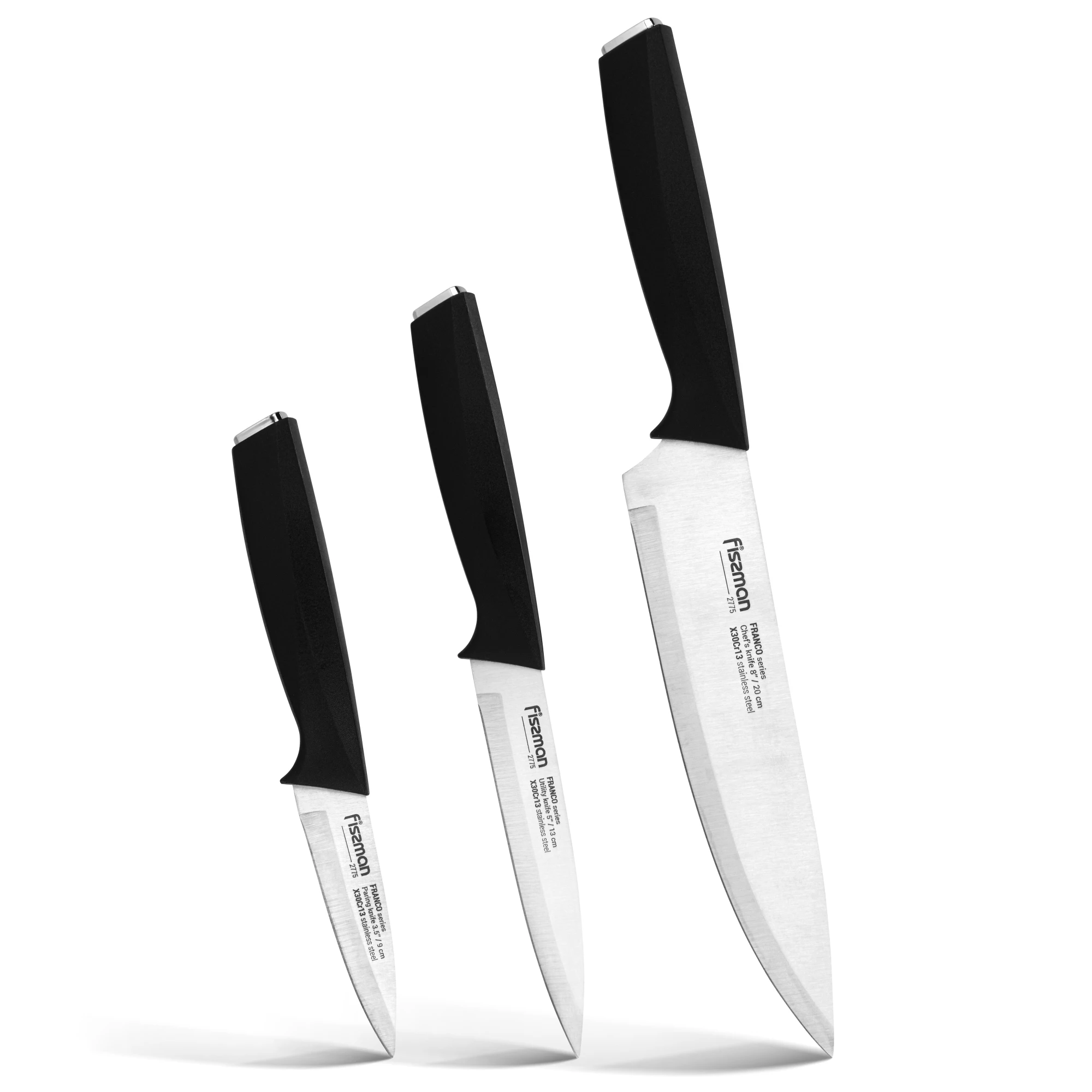 FISSMAN 3 pcs knife set FRANCO (X30Cr13 steel)