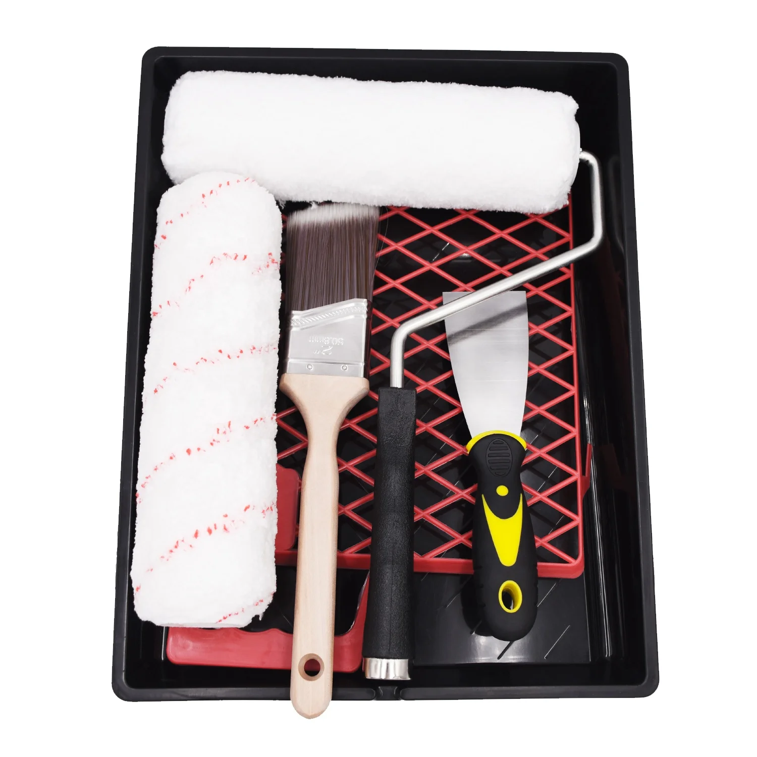 CIC paint roller brush set 6pcs paint roller brush set adjustable roller