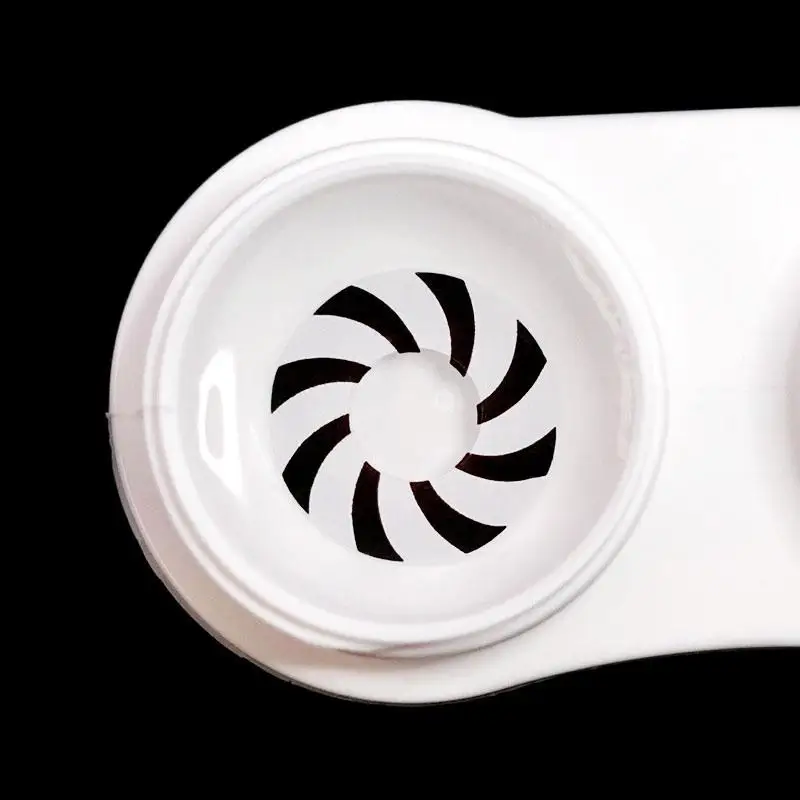 Cosplay сумасшедшая Хэллоуин годовая цветная спираль D1 черные белые контактные линзы Rinnegan