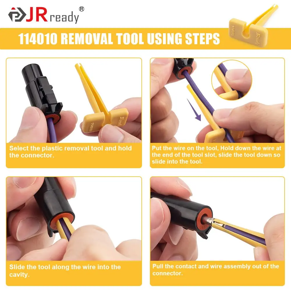JRready Pin Extractor Tool Deutsch Contact 10-22 AWG Terminal Removal Tool ST5236  for 16# 12# 20#