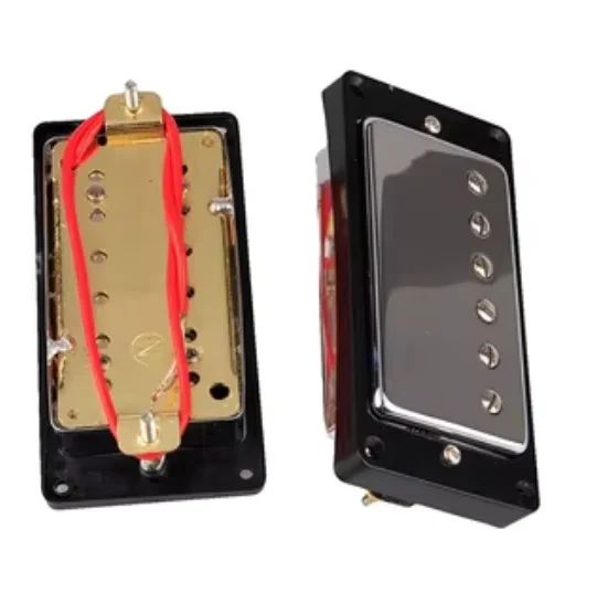 Wholesale Ceramic Magnet Chrome Covers Humbucker LP Guitar Pickup With Black Rings Made in China