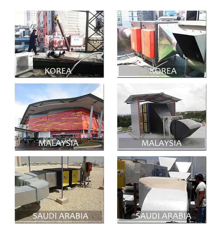 Professional manufacture oil mist eliminator kitchen smoke filter kitchen exhaust electrostatic precipitator