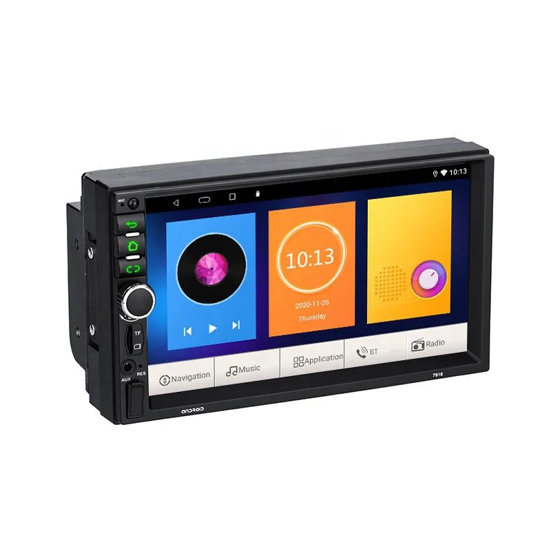 2 Din 7 дюймов 7918 Android 1024*600 HD 1080P Full сенсорный экран Автомобильный видеорегистратор зеркало Vlc Apk обоих концах для подключения внешних устройств к автомобильной Радио система DVD