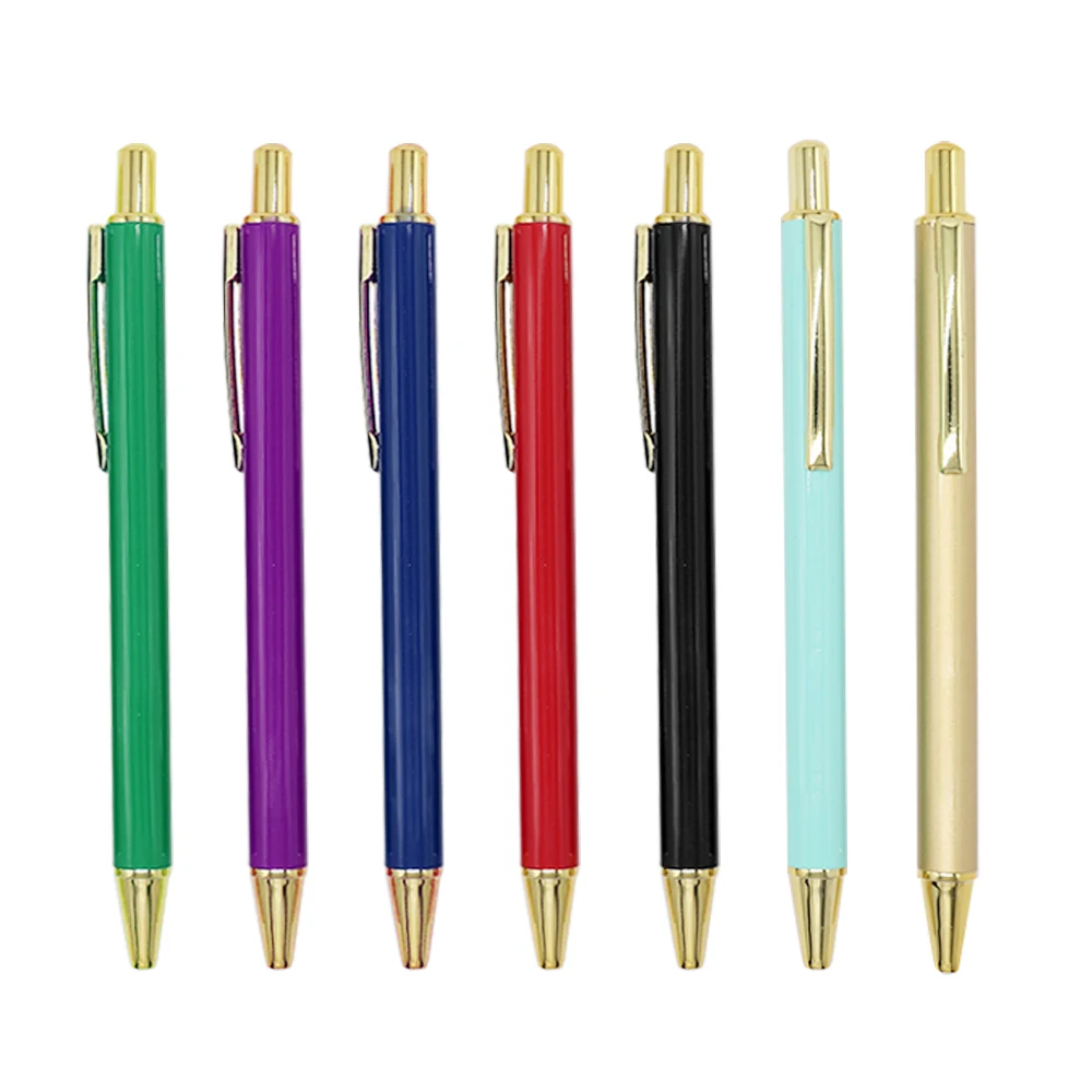 
luxury supermarket business gift pen gold metal pen metal ball pen with customized logo 