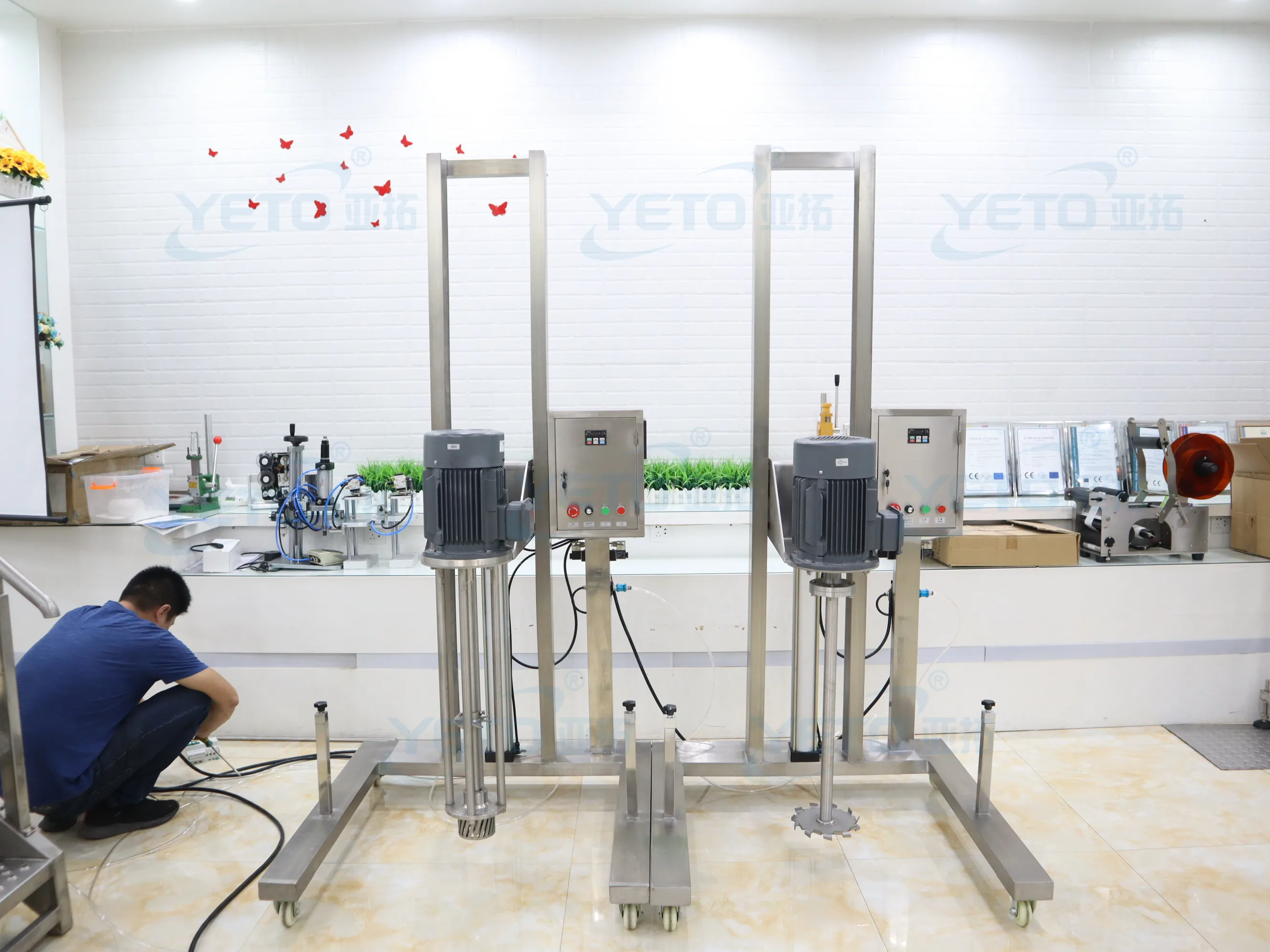 YETO-50L 100 L 200 литров промышленный высокая скорость сдвига гомогенизации косметический смешивания жидких гомогенизатор смеситель пасты