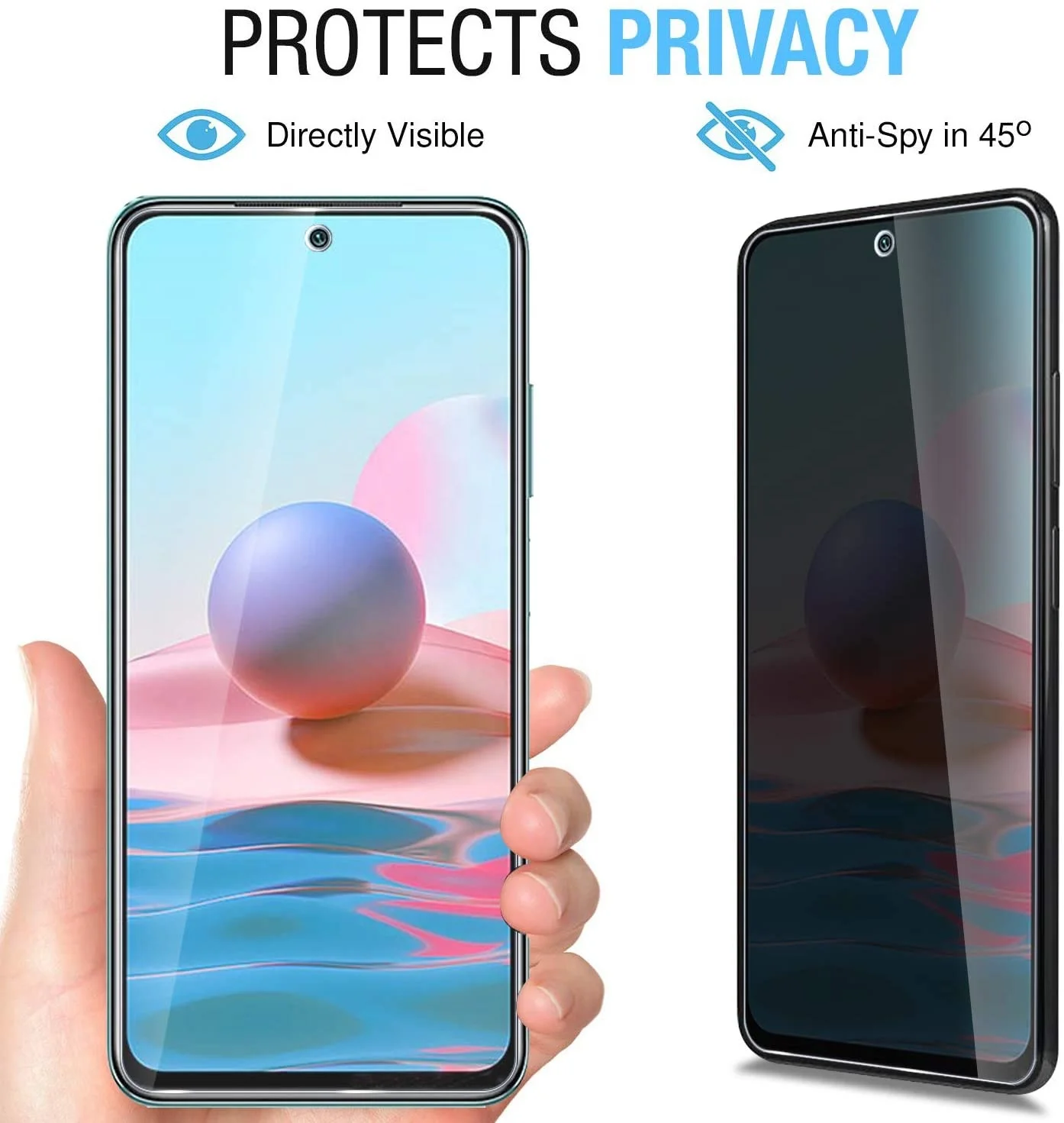 Защитная пленка для экрана из ТПУ Galaxy антишпионская круглая материала Anti