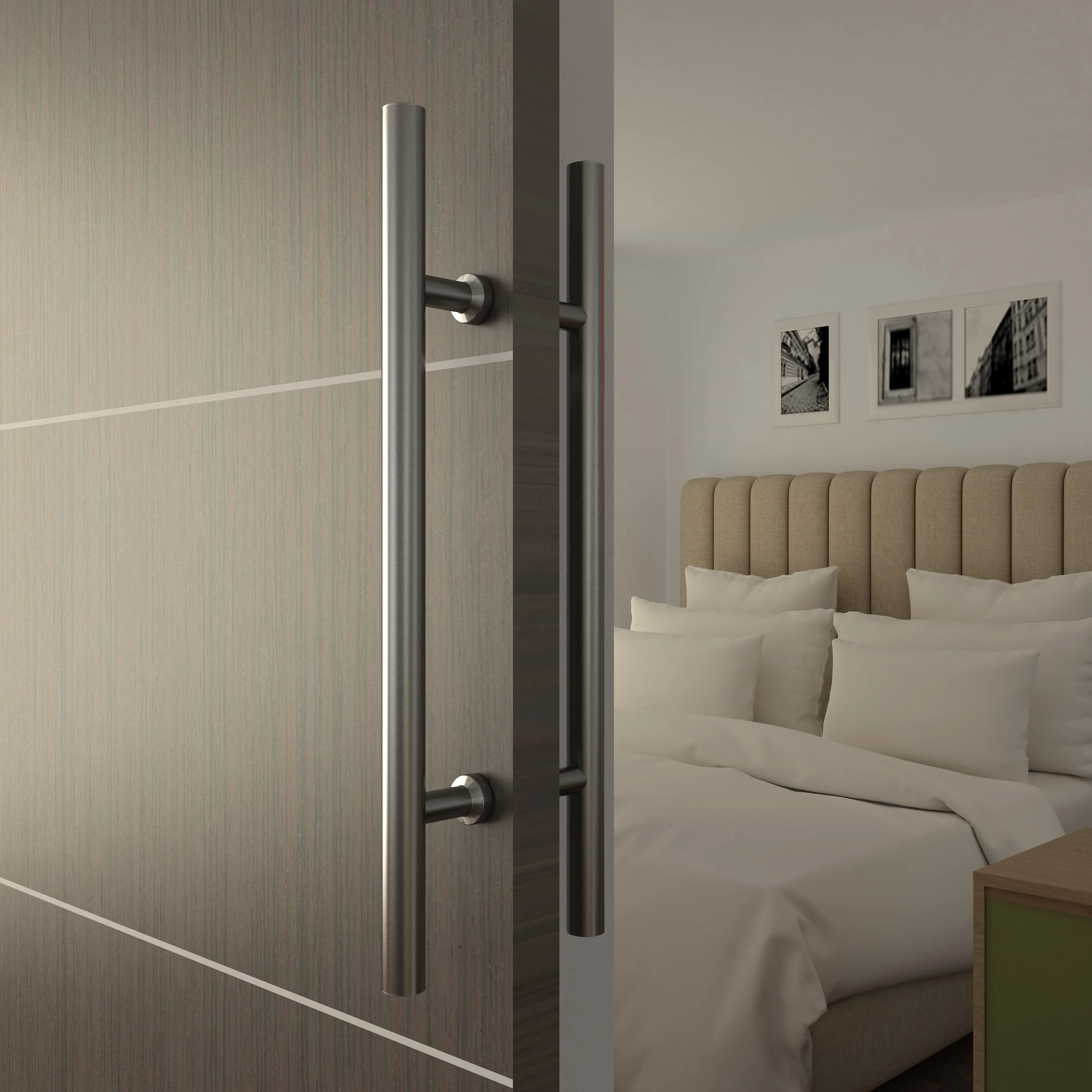 MDF PVC sliding barn door panel PVC sliding door  PVC barn door