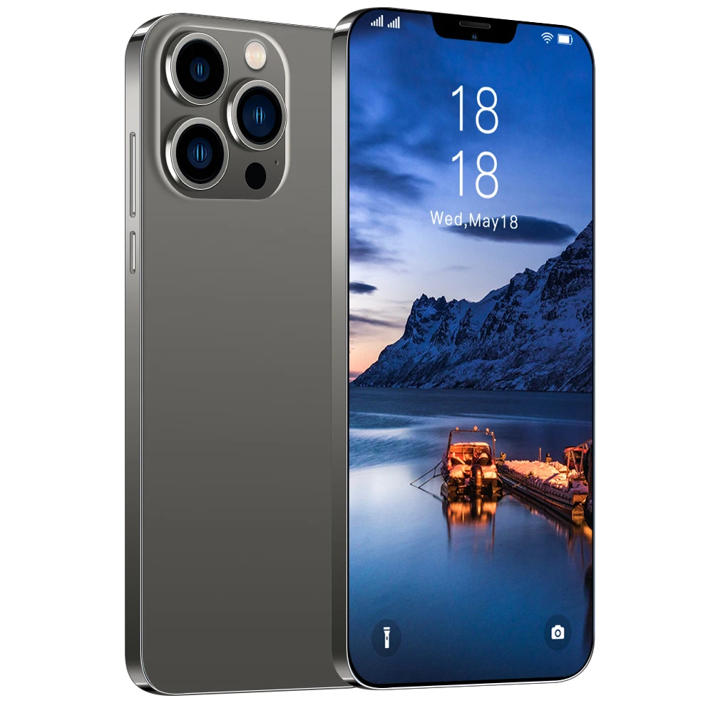 i13 PROMAX 16GB+512GB  5G mobile phones mtk6889 popular 6800mAh 50Rear HD camera Smart  telephone