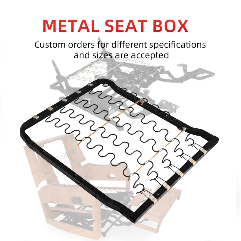 XD002 Custom Size Sofa Spring Parts Frame Furniture Part Adjustable Sofa Seat Chair Recliner Mechanism Metal Seat Box Frame