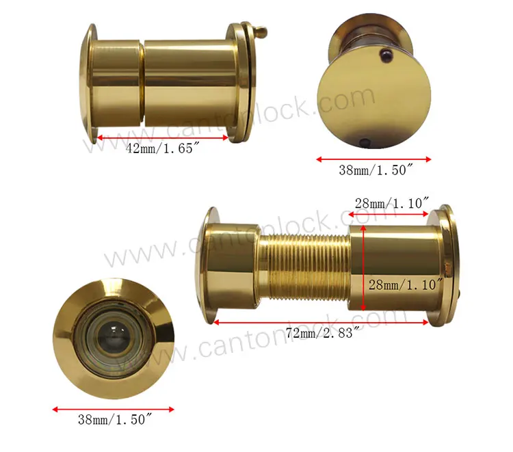 Hot sale 200 degree Entrance door peephole with cover Hyland OEM DV07  door viewer, synthetic resin lens/glass lens
