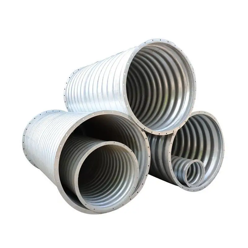 Large Diameter Galvanized Steel Highway Culvert Bridge Tunnel Underground Drainage Pipe Sewage Pipe Corrugated Culvert Pipe