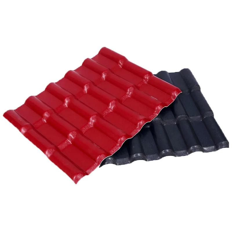 Competitive price low cost asa pvc polyester resin lightweight synthetic roof tile