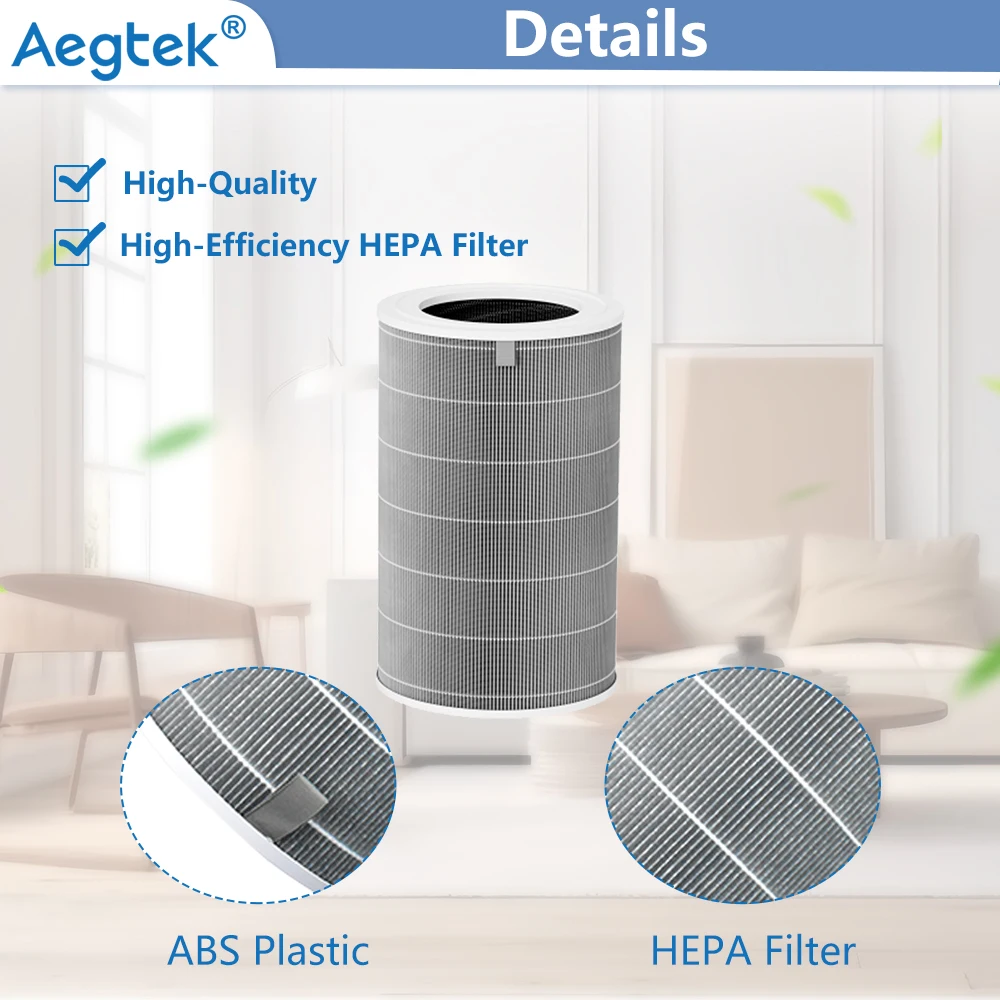 Air Purifier 4 Filter With RFID Chip For Xiaomi Smart Air Purifier 4 Vacuum Cleaner Parts