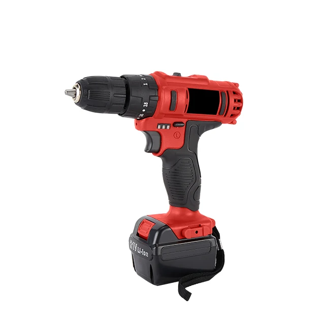 China 21V 1500mAH Battery Operated Drill Machinee Cordless Drill Impact