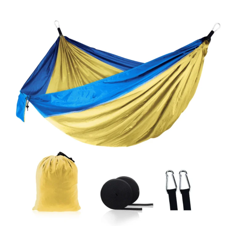 Portable Hammock Swing 2 Person Double Mosquito Net Hammock Chair Parachute Nylon Garden Outdoors Camping Hammocks