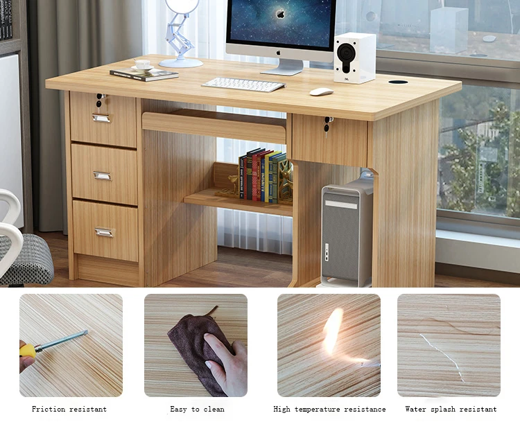 Home Office Table Modern Desktop Computer Table MDF Study Desk