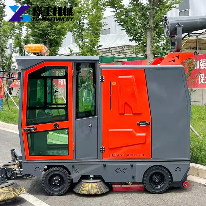 Automatic Street Sweeper Cleaning Equipment Industrial Floor Sweeper Sewer Cleaning Truck