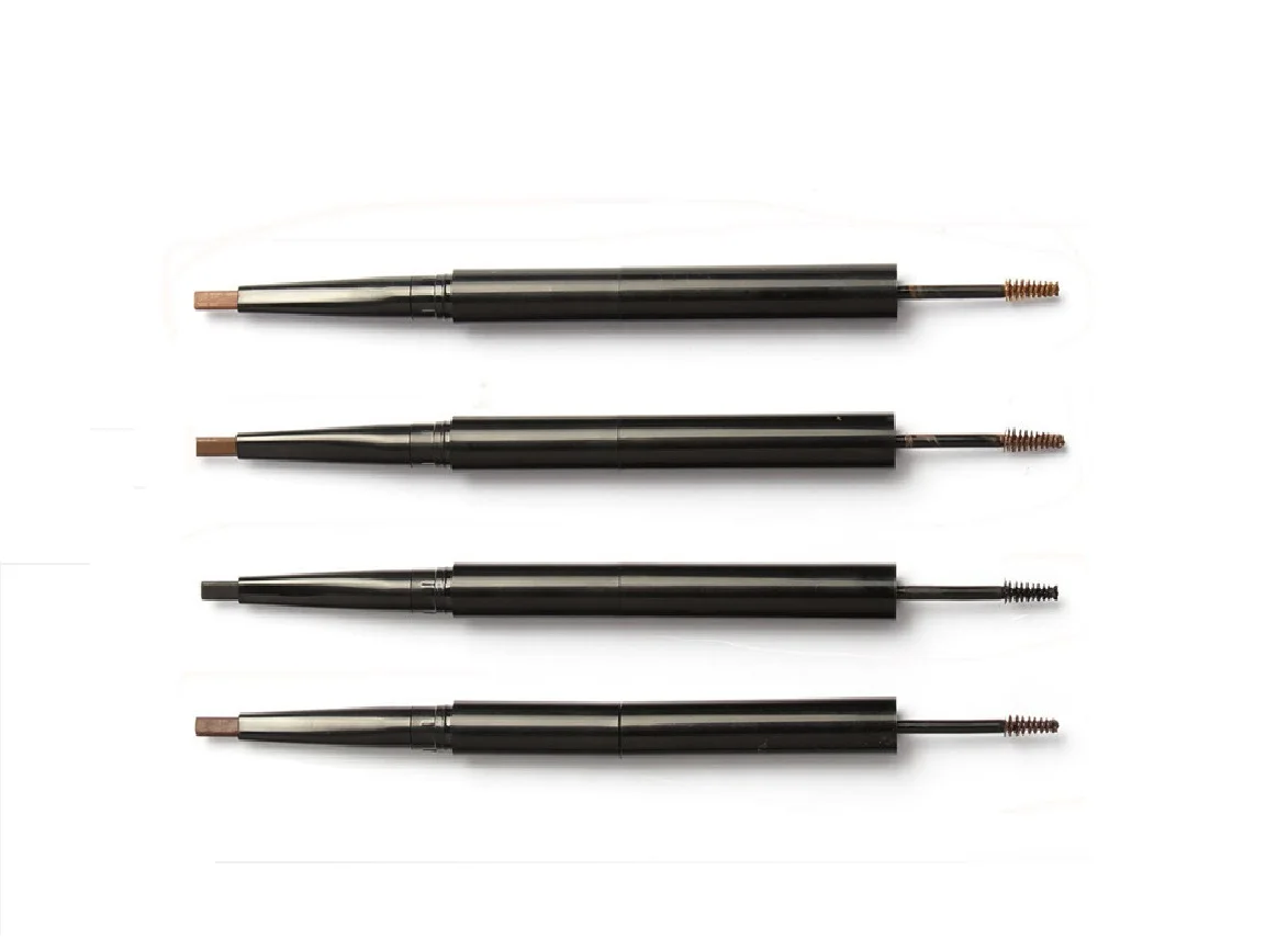 Low MOQ Make Your Own Brand Triangle Waterproof 3 in 1 Private Label Eyebrow Pencil For Cosmetic Makeup