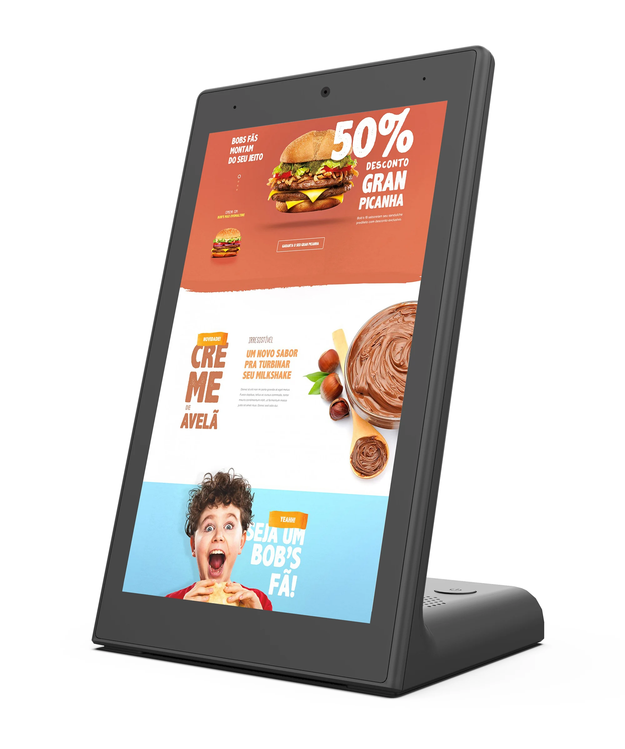 MWE 10.1inch L-Type Touchscreen Table Top Digital Display Food Ordering Android Tablet for Coffee Shop Restaurants