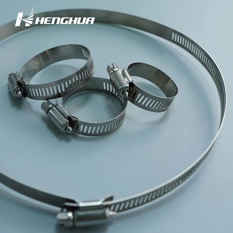 Factory Price 316 Stainless Steel Quick Release Hydraulic Heavy Duty Pipe Clamp 1/4 American Hose Clip Hose Clamp