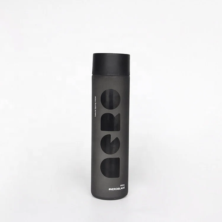 Стеклянная бутылка в стиле Voss стеклянные бутылки для сока с пластиковой круглой высококачественной тонкой бутылкой 500 мл нони яблочного напитков